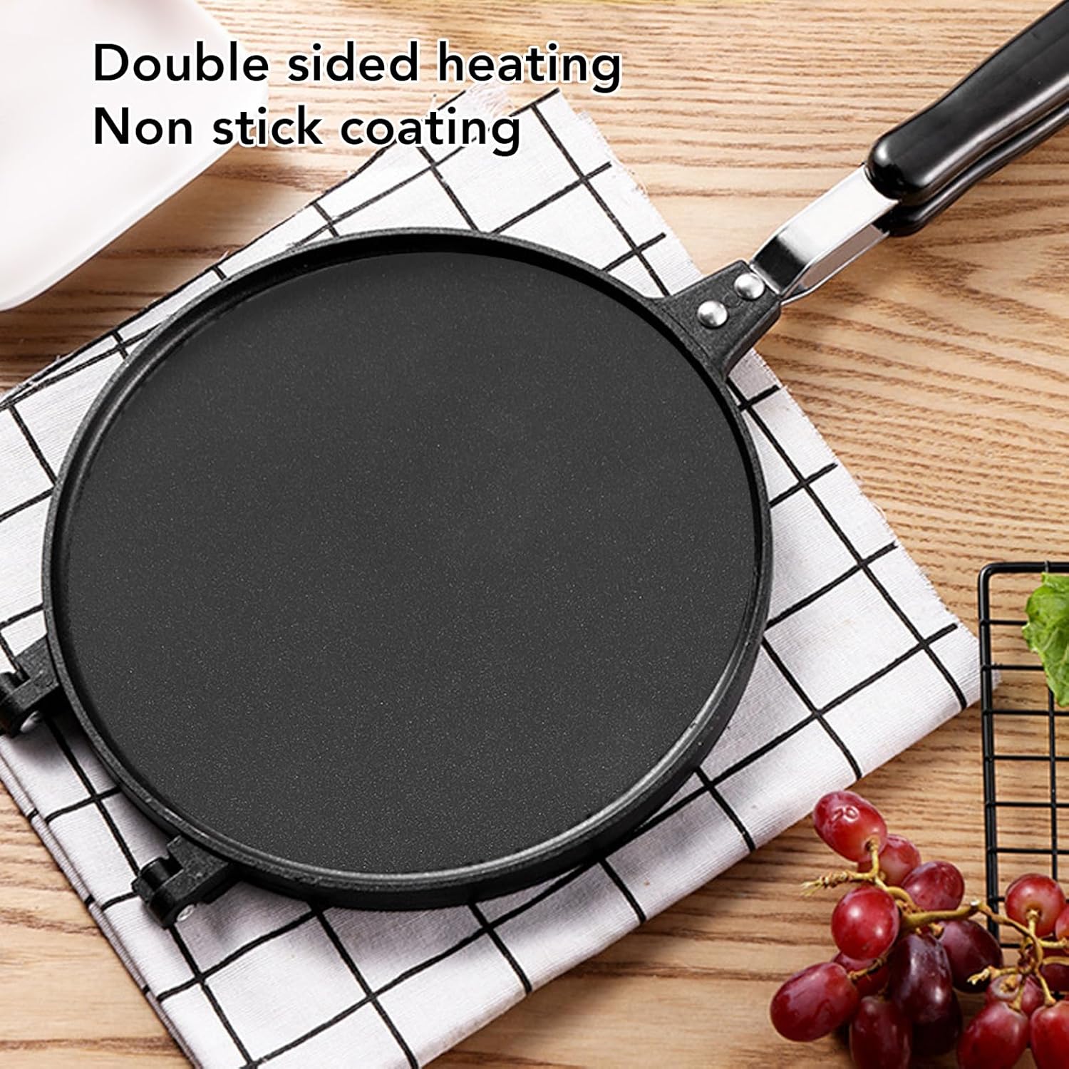 Aluminium Egg Roll and Pancake Press Pan - Image 2