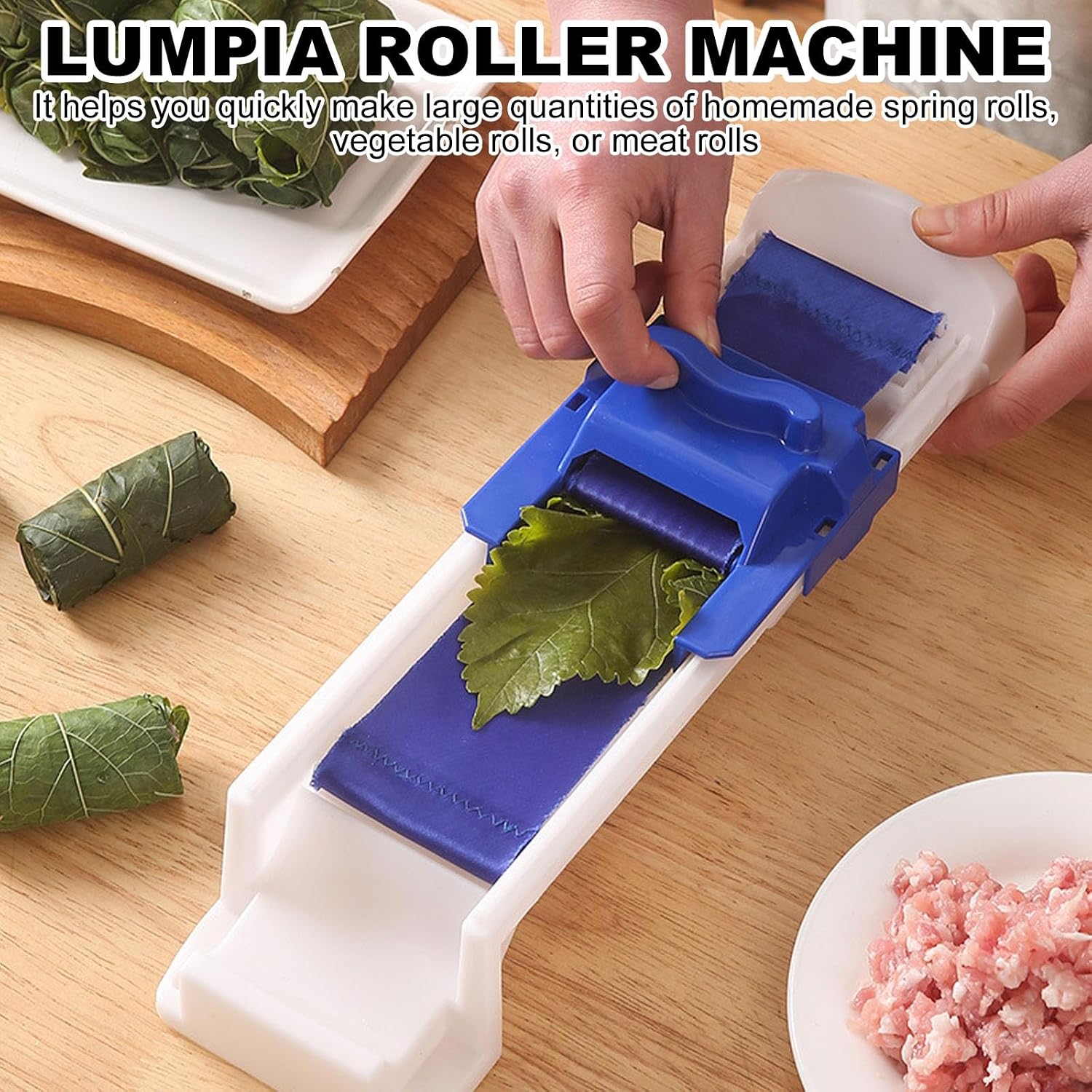 Manual Egg Roll and Tortilla Press Pan - Image 2